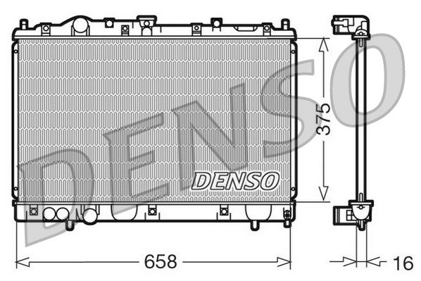 DRM45004 DENSO Радиатор, охлаждение двигателя