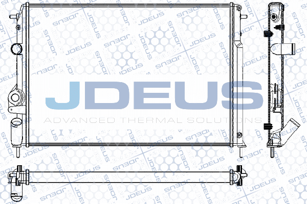 RA0230541 JDEUS Радиатор, охлаждение двигателя