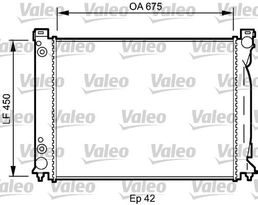 735030 VALEO Радиатор, охлаждение двигателя