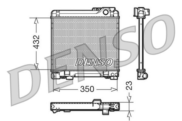 DRM05013 DENSO Радиатор, охлаждение двигателя