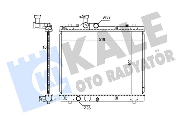 362690 KALE OTO RADYATÖR Радиатор, охлаждение двигателя
