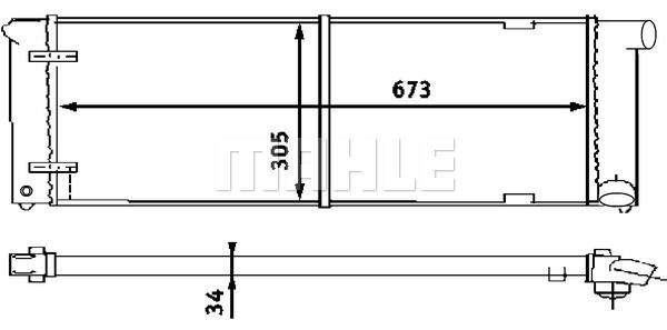 CR407000S MAHLE Радиатор, охлаждение двигателя