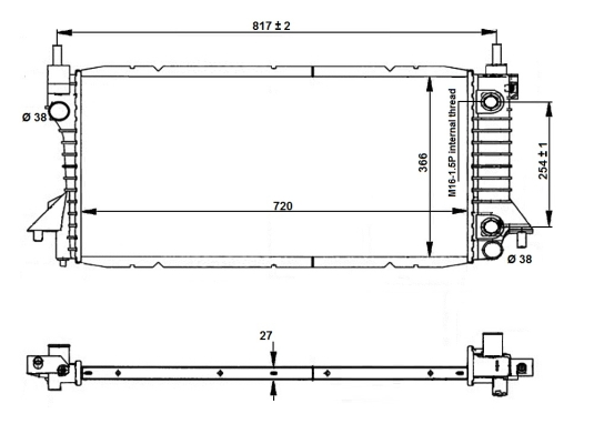 WG1723002 WILMINK GROUP Радиатор, охлаждение двигателя