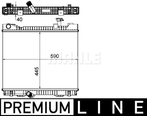 CR1045000P MAHLE Радиатор, охлаждение двигателя