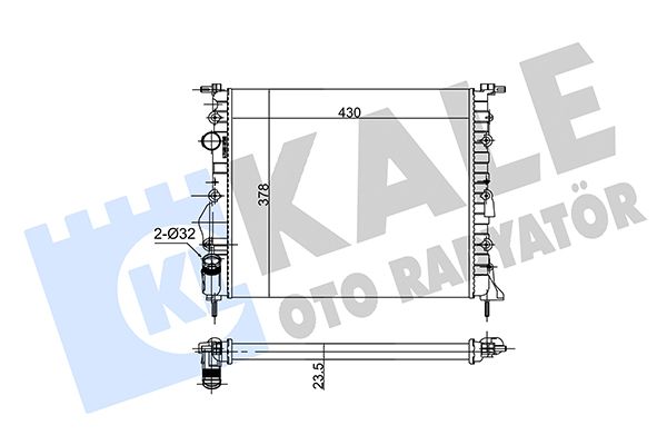 109400 KALE OTO RADYATÖR Радиатор, охлаждение двигателя