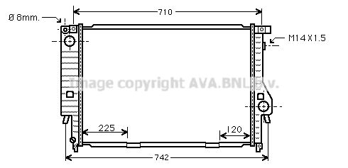 BW2095 AVA QUALITY COOLING Радиатор, охлаждение двигателя