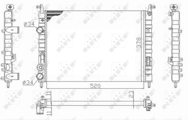 WG1723504 WILMINK GROUP Радиатор, охлаждение двигателя