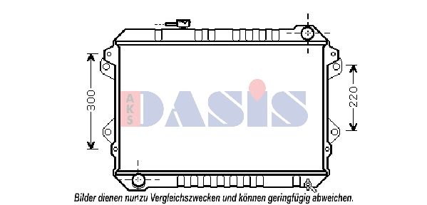 110069N AKS DASIS Радиатор, охлаждение двигателя