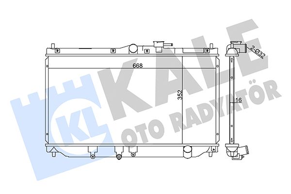 357700 KALE OTO RADYATÖR Радиатор, охлаждение двигателя