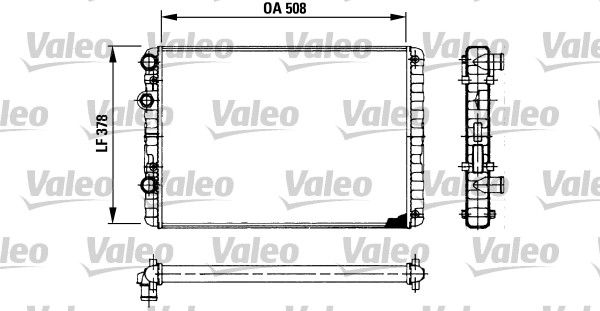 730954 VALEO Радиатор, охлаждение двигателя