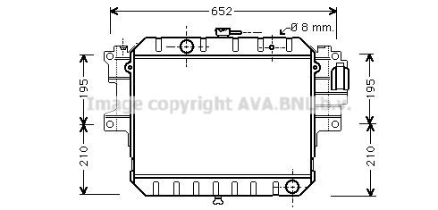 DU2038 AVA QUALITY COOLING Радиатор, охлаждение двигателя