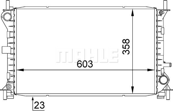 CR627000S MAHLE Радиатор, охлаждение двигателя
