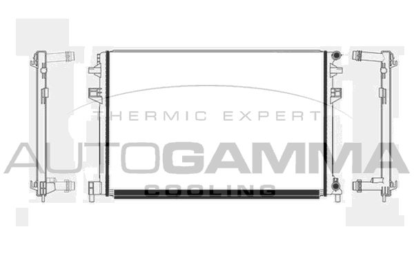 107504 AUTOGAMMA Радиатор, охлаждение двигателя
