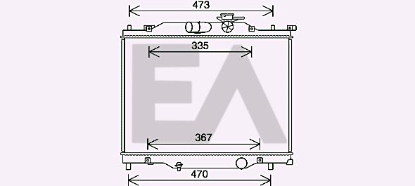 31R52124 EACLIMA Радиатор, охлаждение двигателя