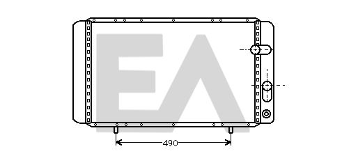 31R60107 EACLIMA Радиатор, охлаждение двигателя