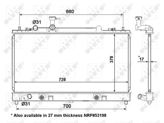 WG1723019 WILMINK GROUP Радиатор, охлаждение двигателя