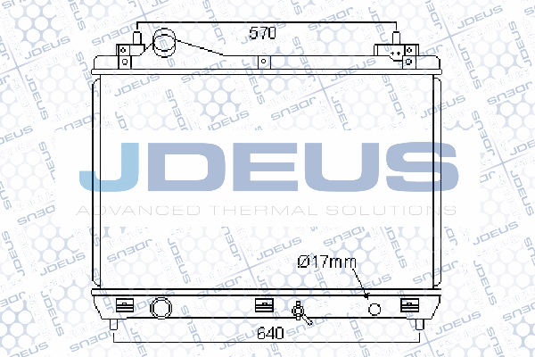 042M18 JDEUS Радиатор, охлаждение двигателя