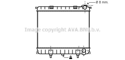 AU2173 AVA QUALITY COOLING Радиатор, охлаждение двигателя