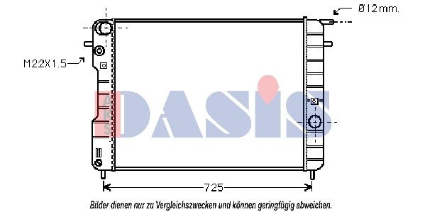 150044N AKS DASIS Радиатор, охлаждение двигателя