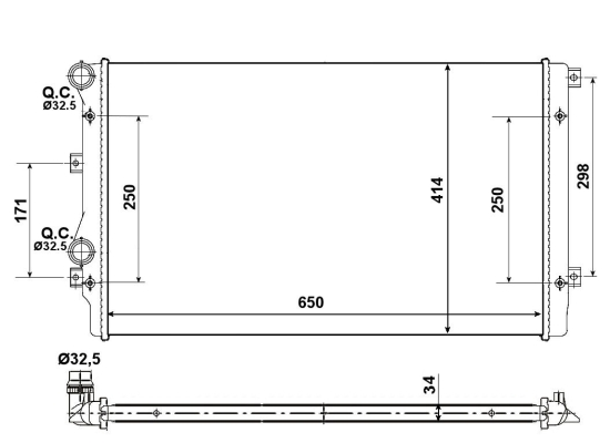 WG1722288 WILMINK GROUP Радиатор, охлаждение двигателя