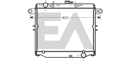 31R71236 EACLIMA Радиатор, охлаждение двигателя