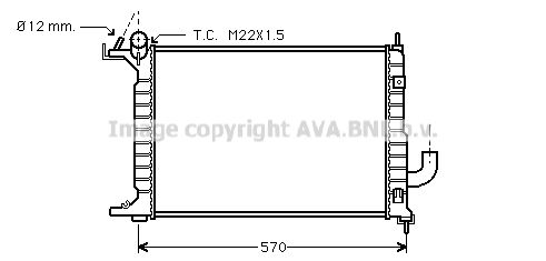 OLA2218 AVA QUALITY COOLING Радиатор, охлаждение двигателя