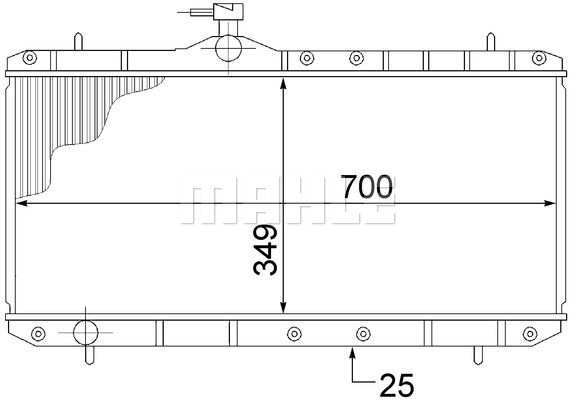 CR1516000S MAHLE Радиатор, охлаждение двигателя