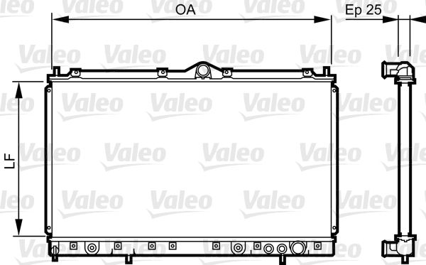 731640 VALEO Радиатор, охлаждение двигателя