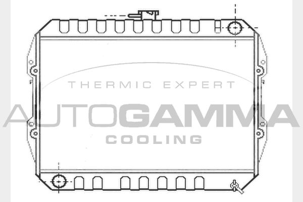 104610 AUTOGAMMA Радиатор, охлаждение двигателя