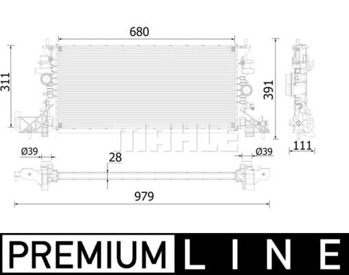 WG2183213 WILMINK GROUP Радиатор, охлаждение двигателя