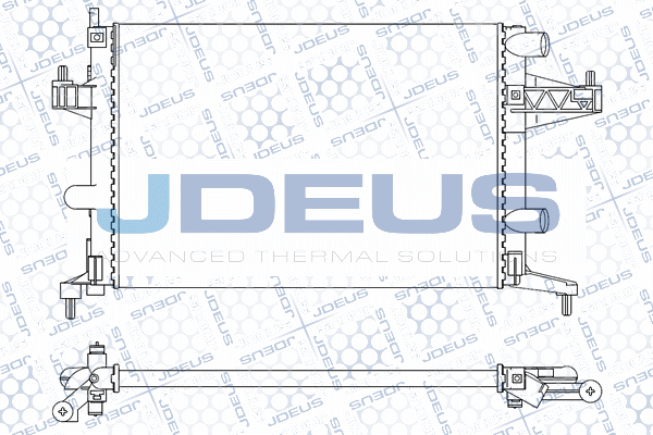 M0200730 JDEUS Радиатор, охлаждение двигателя