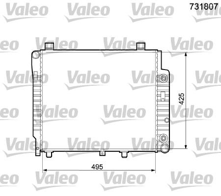 731807 VALEO Радиатор, охлаждение двигателя