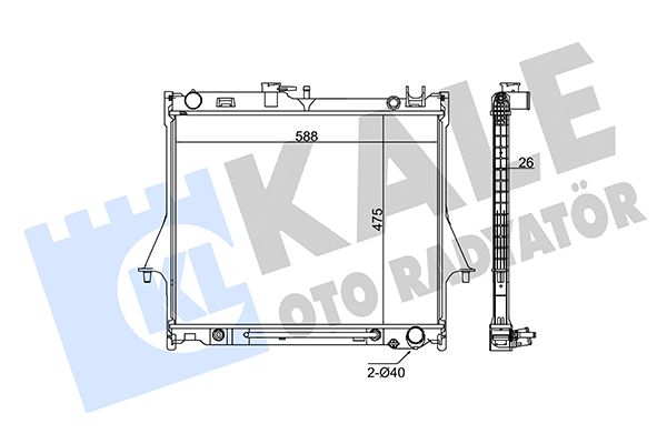 384300 KALE OTO RADYATÖR Радиатор, охлаждение двигателя