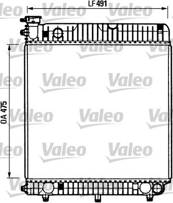 730883 VALEO Радиатор, охлаждение двигателя