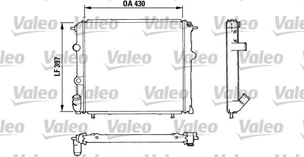 810912 VALEO Радиатор, охлаждение двигателя