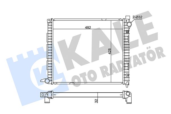 359400 KALE OTO RADYATÖR Радиатор, охлаждение двигателя