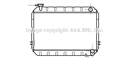 TO2217 AVA QUALITY COOLING Радиатор, охлаждение двигателя