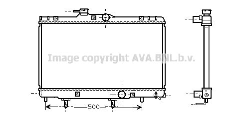 TO2156 AVA QUALITY COOLING Радиатор, охлаждение двигателя