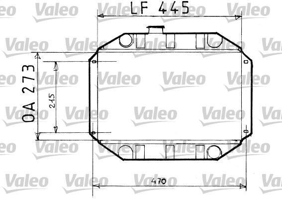 819151 VALEO Радиатор, охлаждение двигателя