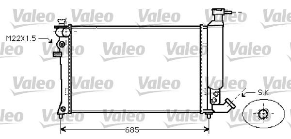 734454 VALEO Радиатор, охлаждение двигателя