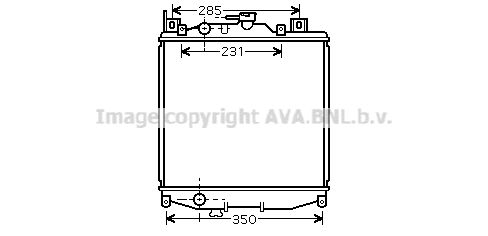 SZ2022 AVA QUALITY COOLING Радиатор, охлаждение двигателя