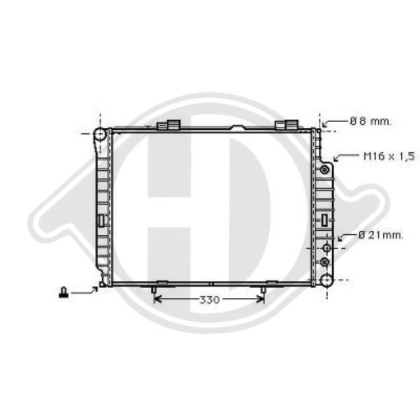 DCM2361 DIEDERICHS Радиатор, охлаждение двигателя