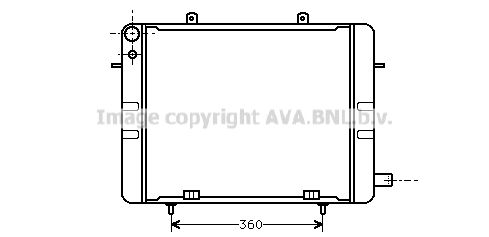 OL2044 AVA QUALITY COOLING Радиатор, охлаждение двигателя