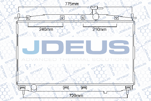 054M27 JDEUS Радиатор, охлаждение двигателя