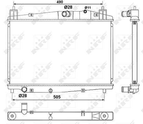 WG1722002 WILMINK GROUP Радиатор, охлаждение двигателя