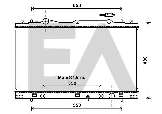 31R69060 EACLIMA Радиатор, охлаждение двигателя