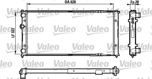 731728 VALEO Радиатор, охлаждение двигателя