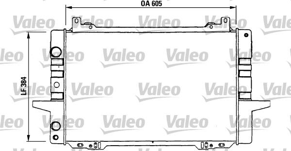 730114 VALEO Радиатор, охлаждение двигателя