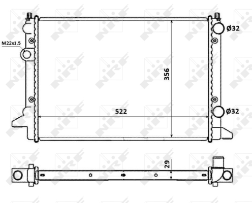 WG1722882 WILMINK GROUP Радиатор, охлаждение двигателя