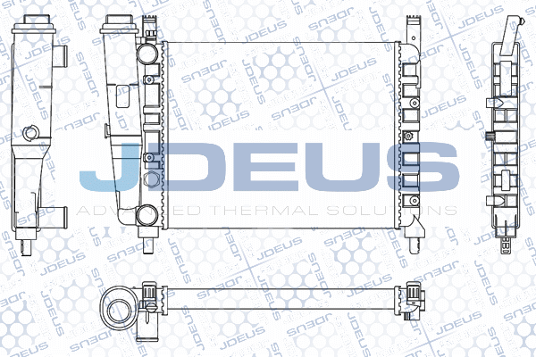 M0110400 JDEUS Радиатор, охлаждение двигателя